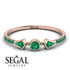 Minimalist Geometric Emerald Ring - Kimberly No. 20