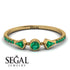 Minimalist Geometric Emerald Ring - Kimberly No. 19