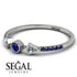 Minimalist Geometric Sapphire Ring - Kimberly No. 63