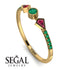 Minimalist Geometric Emerald Ring - Kimberly No. 25 image 10