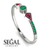 Minimalist Geometric Emerald Ring - Kimberly No. 27 image 10