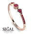 Minimalist Geometric Ruby Ring - Kimberly No. 56