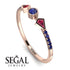 Minimalist Geometric Sapphire Ring - Kimberly No. 71 image 10