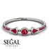 Minimalist Geometric Ruby Ring - Kimberly No. 57
