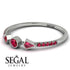 Minimalist Geometric Ruby Ring - Kimberly No. 57