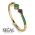 Minimalist Geometric Emerald Ring - Kimberly No. 28 image 10