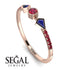 Minimalist Geometric Ruby Ring - Kimberly No. 59 image 10