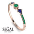 Minimalist Geometric Emerald Ring - Kimberly No. 29 image 10