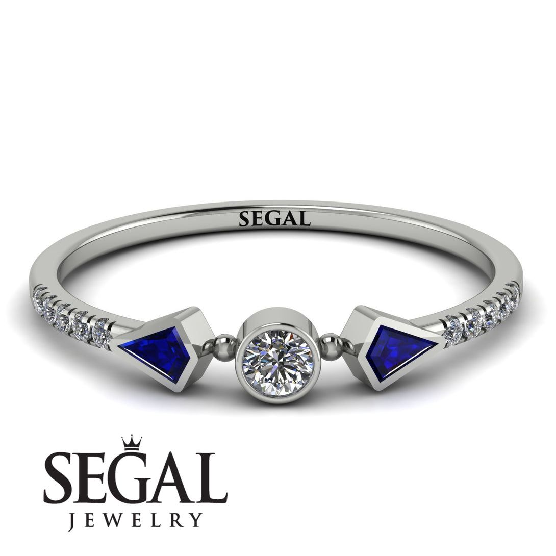 Minimalist Geometric Diamond Ring - Kimberly No. 15