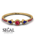 Minimalist Geometric Ruby Ring - Kimberly No. 58 image 2