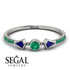 Minimalist Geometric Emerald Ring - Kimberly No. 30 image 2