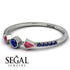 Minimalist Geometric Sapphire Ring - Kimberly No. 72 image 3