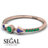 Minimalist Geometric Emerald Ring - Kimberly No. 29 image 3