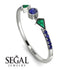 Minimalist Geometric Sapphire Ring - Kimberly No. 66 image 10