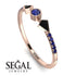 Minimalist Geometric Sapphire Ring - Kimberly No. 68