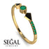 Minimalist Geometric Emerald Ring - Kimberly No. 22 image 10