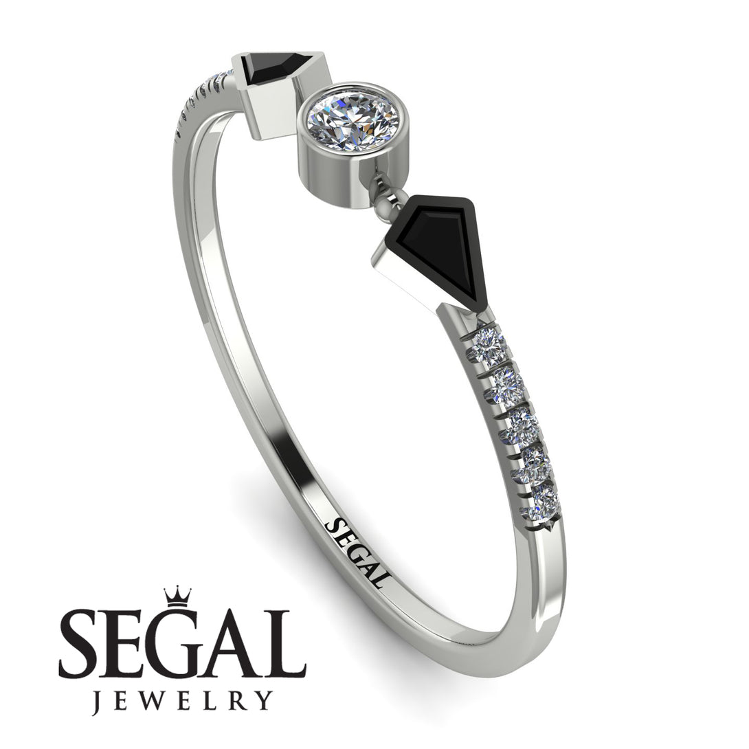 Minimalist Geometric Diamond Ring - Kimberly No. 9