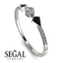 Minimalist Geometric Diamond Ring - Kimberly No. 9