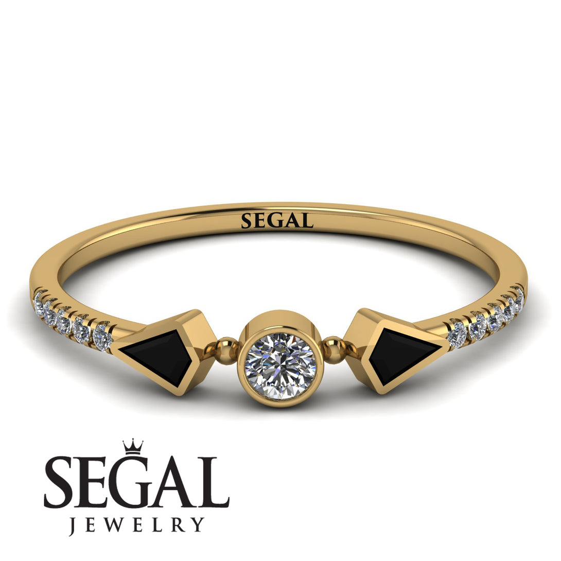 Minimalist Geometric Diamond Ring - Kimberly No. 7
