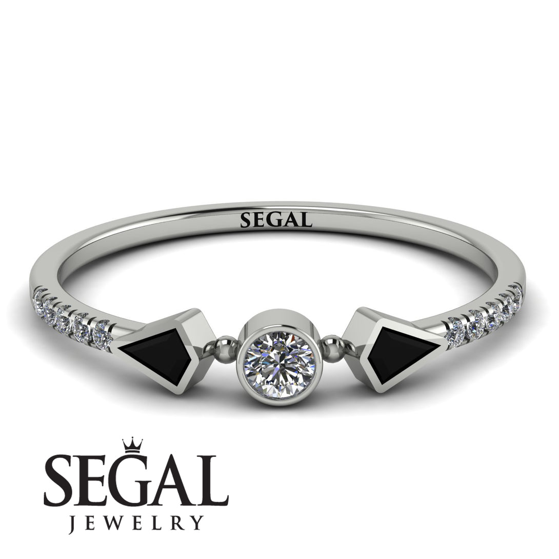 Minimalist Geometric Diamond Ring - Kimberly No. 9