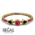 Minimalist Geometric Ruby Ring - Kimberly No. 52 image 2