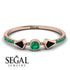 Minimalist Geometric Emerald Ring - Kimberly No. 23