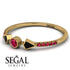 Minimalist Geometric Ruby Ring - Kimberly No. 52