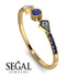 Minimalist Geometric Sapphire Ring - Kimberly No. 61