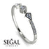 Minimalist Geometric Diamond Ring - Kimberly No. 3