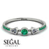 Minimalist Geometric Emerald Ring - Kimberly No. 18