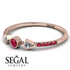 Minimalist Geometric Ruby Ring - Kimberly No. 47