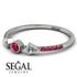 Minimalist Geometric Ruby Ring - Kimberly No. 48