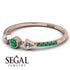 Minimalist Geometric Emerald Ring - Kimberly No. 17 image 3