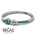 Minimalist Geometric Emerald Ring - Kimberly No. 18
