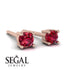 Minimalist Ruby Earrings - Myla No. 11 image 2