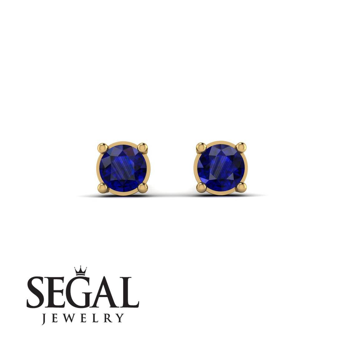 Minimalist Sapphire Earrings - Myla No. 13