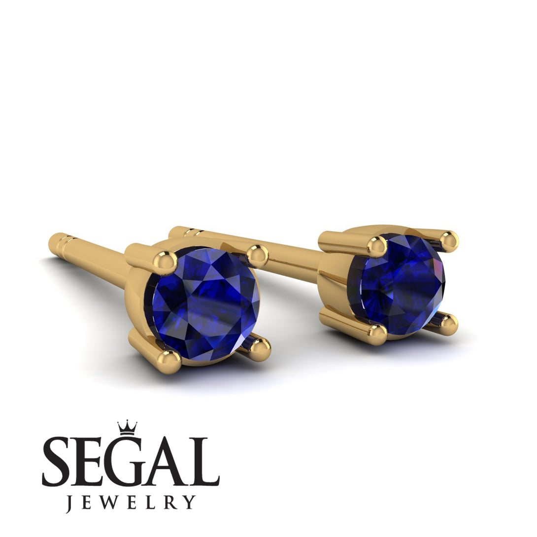 Minimalist Sapphire Earrings - Myla No. 13