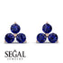 Minimalist Sapphire Stud Earrings - Jillian No. 14 image 7