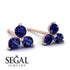Minimalist Sapphire Stud Earrings - Jillian No. 14 image 2