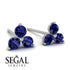 Minimalist Sapphire Stud Earrings - Jillian No. 15 image 2