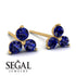 Minimalist Sapphire Stud Earrings - Jillian No. 13 image 2