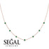 Minimalist Bezel Emerald Necklace - Liv No. 5 image 3