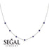 Minimalist Bezel Sapphire Necklace - Liv No. 15 image 3