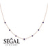 Minimalist Bezel Sapphire Necklace - Liv No. 14 image 3