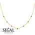 Minimalist Bezel Diamond Necklace - Liv No. 1