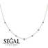 Minimalist Bezel Diamond Necklace - Liv No. 3