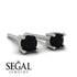Minimalist Black Diamond Earrings - Myla No. 9