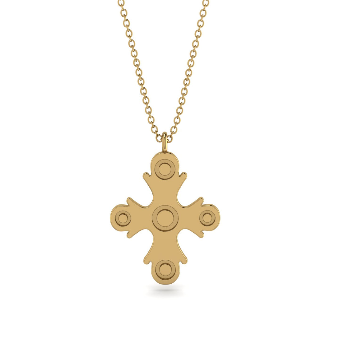Minimalist Cross Amulet Necklace - Simon No. 1