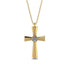 Minimalist Diamond Cross Necklace - Philip No. 1