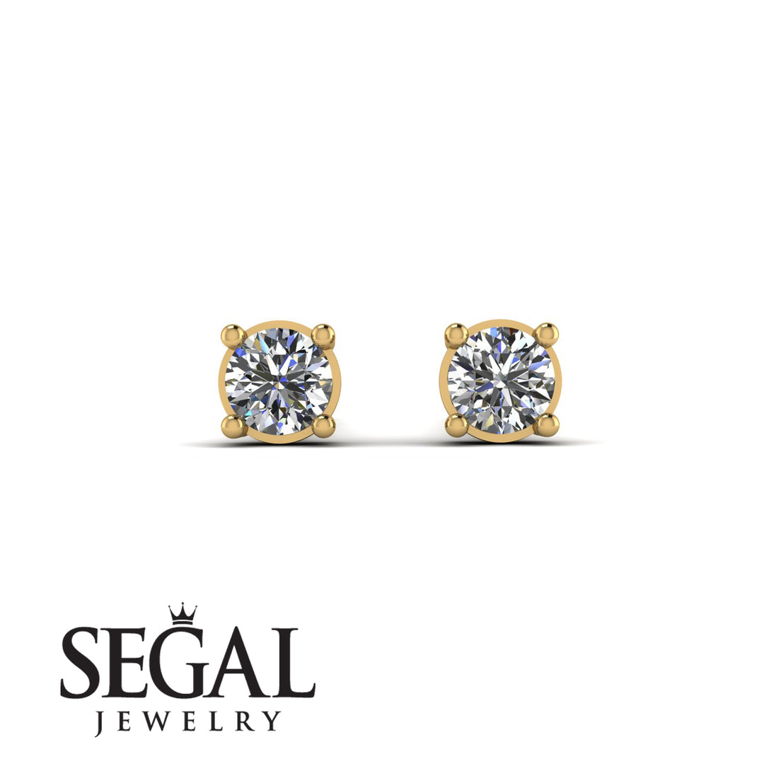 Minimalist Diamond Earrings - Myla No. 1